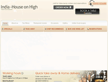 Tablet Screenshot of indiahouse.com.au